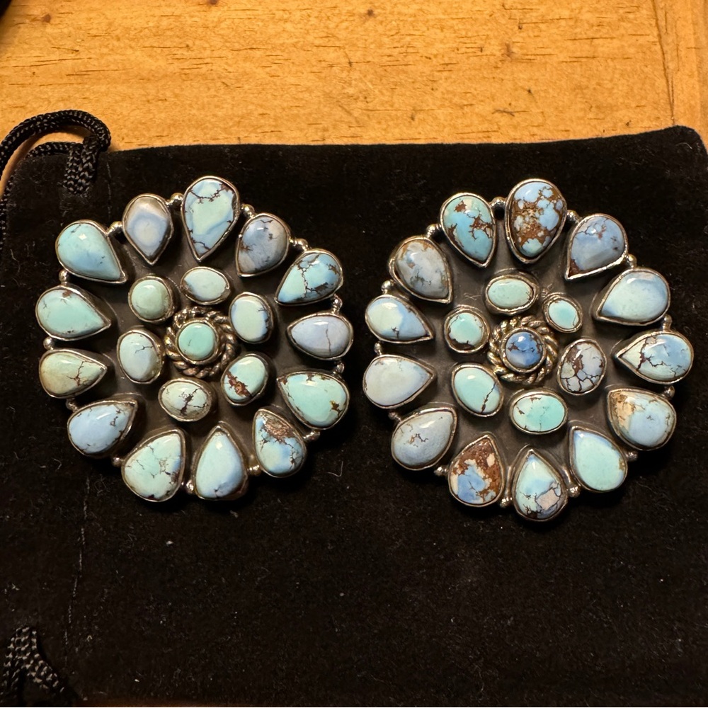 Golden Hills Cluster Earrings
